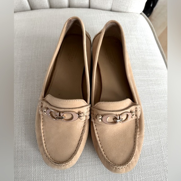 Coach Shoes - Coach “Fortunata” Tan Driving Loafer - Size 8